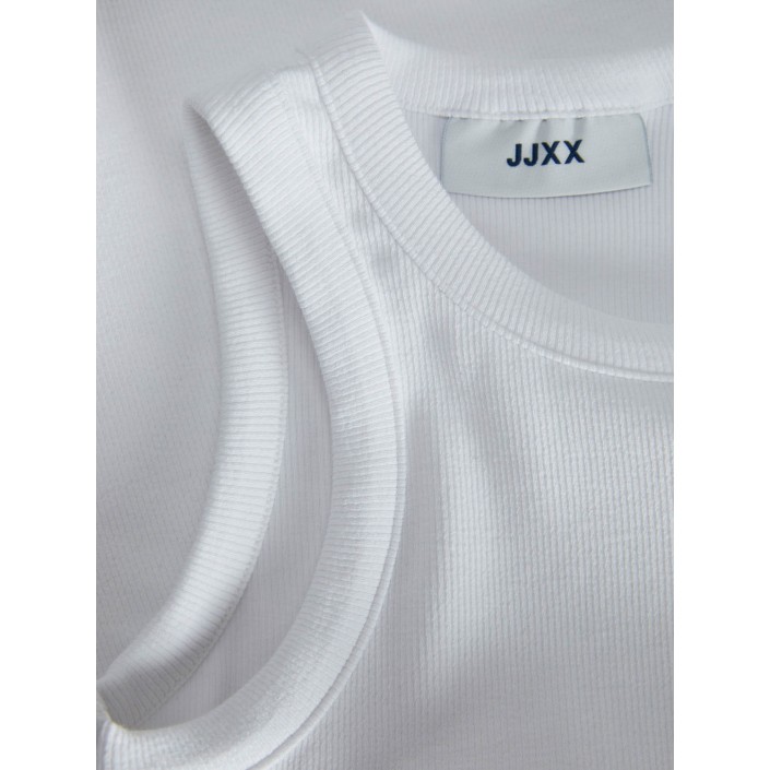 JACK&JONES ORIGINALS JXFOREST STR SL RIB TOP JRS NOOS Bright White | Freewear JXFOREST STR SL RIB TOP JRS NOOS - www.freewear.nl - Freewear