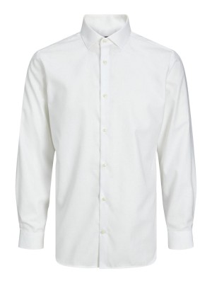 Jack & Jones:JACK&JONES ESSENTIALS JPRBLAPARKER SHIRT L/S NOOS White/SLIM FIT | Freewear JPRBLAPARKER SHIRT L/S NOOS - www.freewear.nl - Freewear