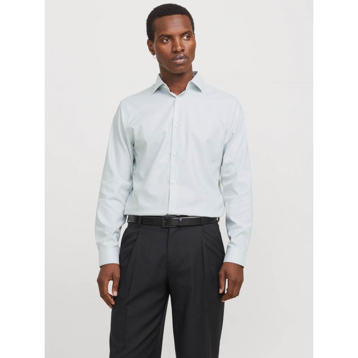 Jack & Jones:JACK&JONES ESSENTIALS JPRBLAPARKER SHIRT L/S NOOS Iceberg Green/SLIM FIT | Freewear JPRBLAPARKER SHIRT L/S NOOS - www.freewear.nl - Freewear