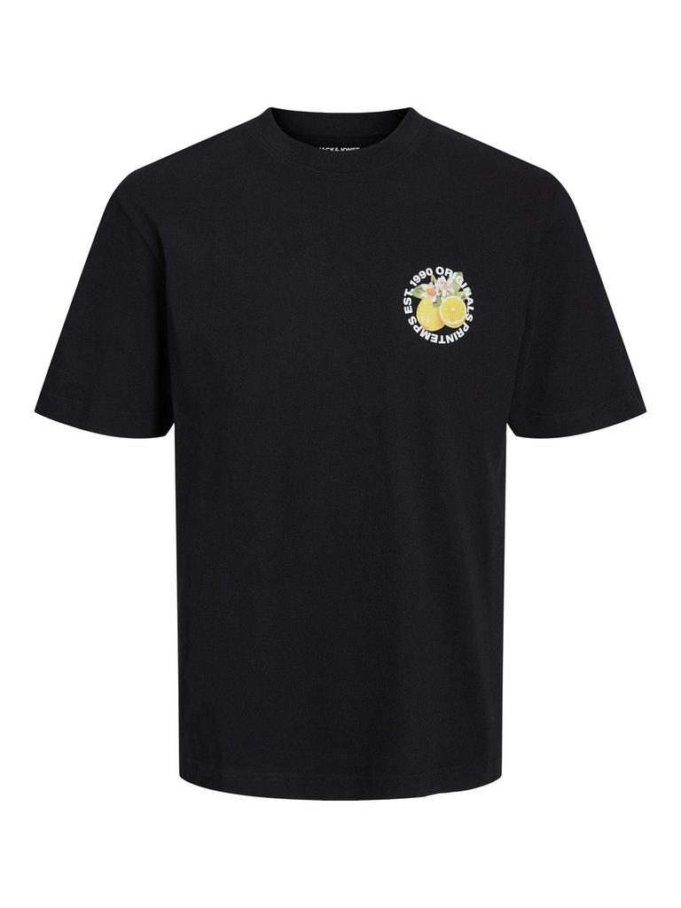 Jack and Jones Jorflores Back Tee Ss Crew Neck Sn