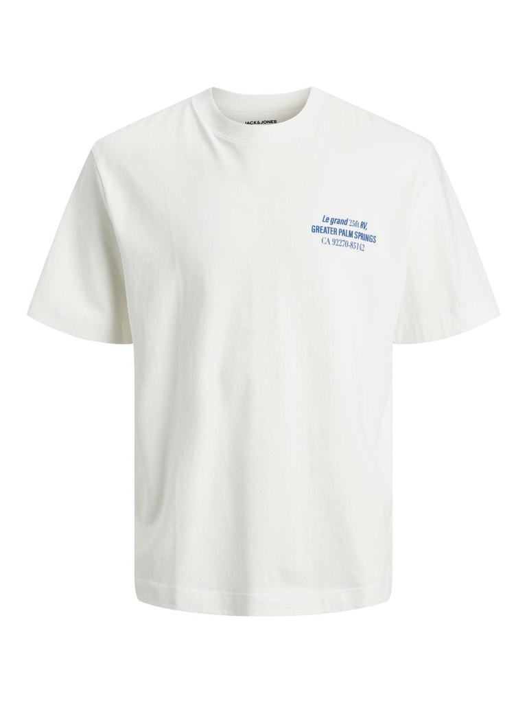 Jack & Jones T-shirt Jorlandscape Ss Tee Crew Neck 12230006 Cloud Dancer Mannen Maat - L