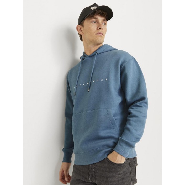 Jack & Jones:JACK&JONES ESSENTIALS JJESTAR JJ SWEAT HOOD NOOS Oceanview | Freewear JJESTAR JJ SWEAT HOOD NOOS - www.freewear.nl - Freewear