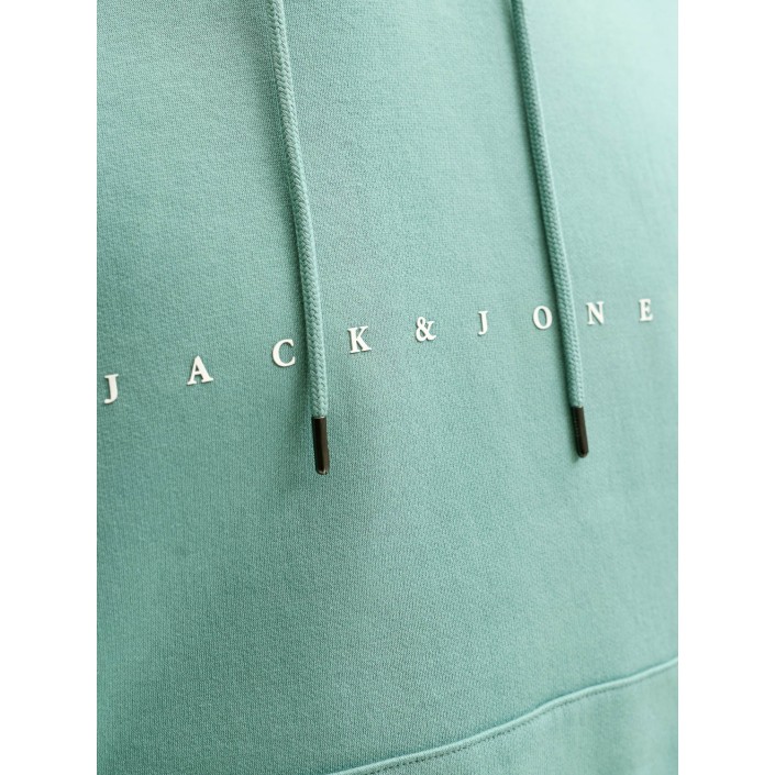 Jack & Jones:JACK&JONES ESSENTIALS JJESTAR JJ SWEAT HOOD NOOS Mineral Blue | Freewear JJESTAR JJ SWEAT HOOD NOOS - www.freewear.nl - Freewear