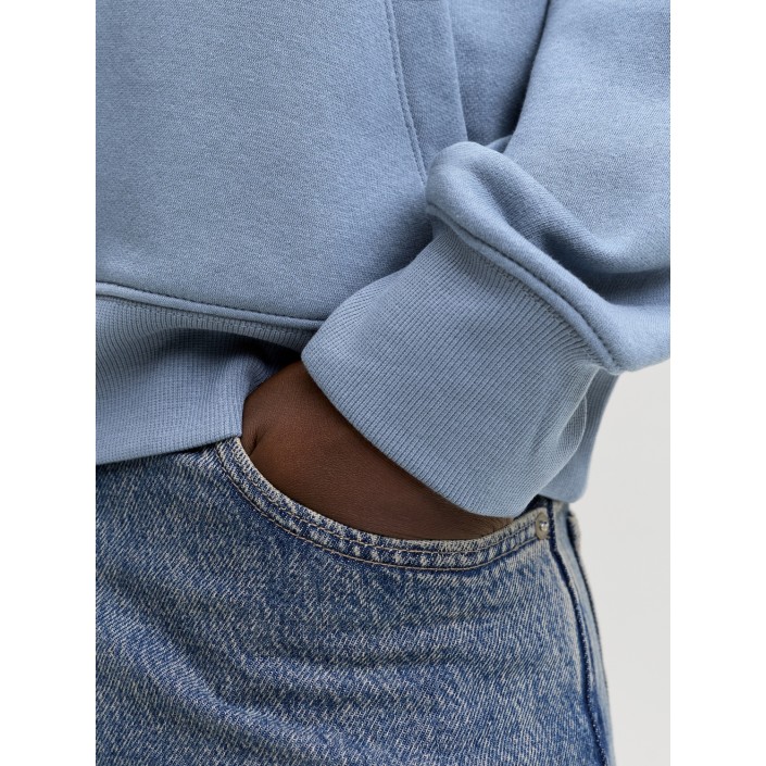 Jack & Jones:JACK&JONES ESSENTIALS JJESTAR JJ SWEAT HOOD NOOS Blue Mirage | Freewear JJESTAR JJ SWEAT HOOD NOOS - www.freewear.nl - Freewear