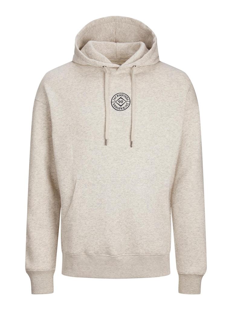 Jack & Jones Jack &Jones Cosmo Sweat Hood White Melange GRAU M