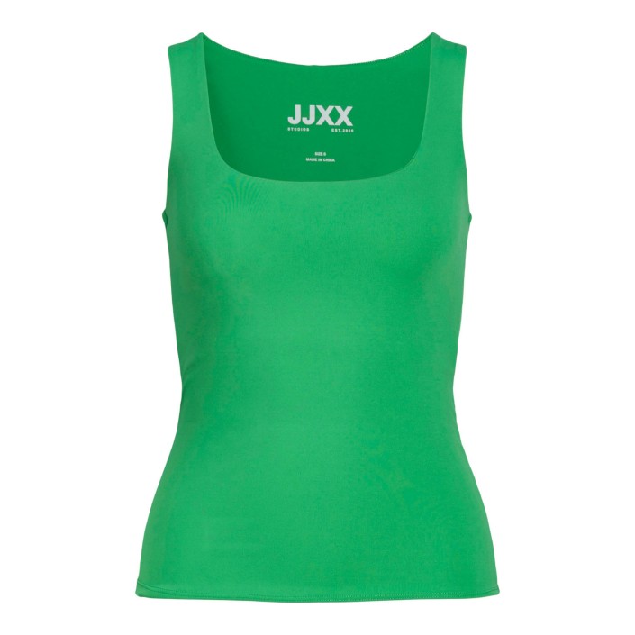 JACK&JONES ORIGINALS JXSAGA STR SL TOP JRS Medium Green | Freewear JXSAGA STR SL TOP JRS - www.freewear.nl - Freewear