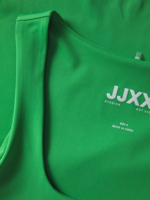 JACK&JONES ORIGINALS JXSAGA STR SL TOP JRS Medium Green | Freewear JXSAGA STR SL TOP JRS - www.freewear.nl - Freewear