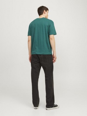 Jack & Jones:JACK&JONES ESSENTIALS JJESTAR JJ TEE SS NOOS Deep Teal | Freewear JJESTAR JJ TEE SS NOOS - www.freewear.nl - Freewear