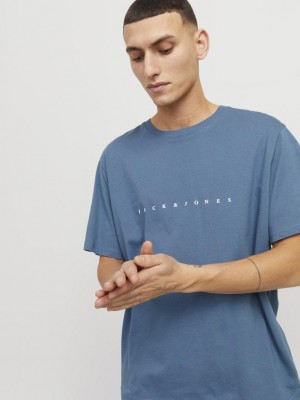 Jack & Jones:JACK&JONES ESSENTIALS JJESTAR JJ TEE SS NOOS Oceanview | Freewear JJESTAR JJ TEE SS NOOS - www.freewear.nl - Freewear