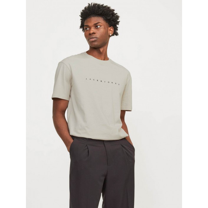 Jack & Jones:JACK&JONES ESSENTIALS JJESTAR JJ TEE SS NOOS Moonbeam | Freewear JJESTAR JJ TEE SS NOOS - www.freewear.nl - Freewear