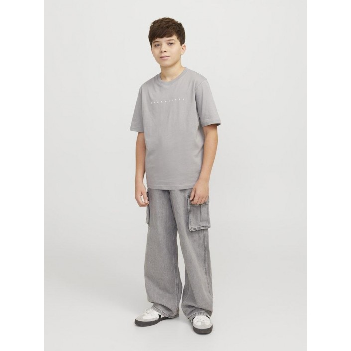jack en jones boys JJESTAR JJ TEE SS NOOS JNR Ultimate Grey/White | Freewear JJESTAR JJ TEE SS NOOS JNR - www.freewear.nl - Freewear