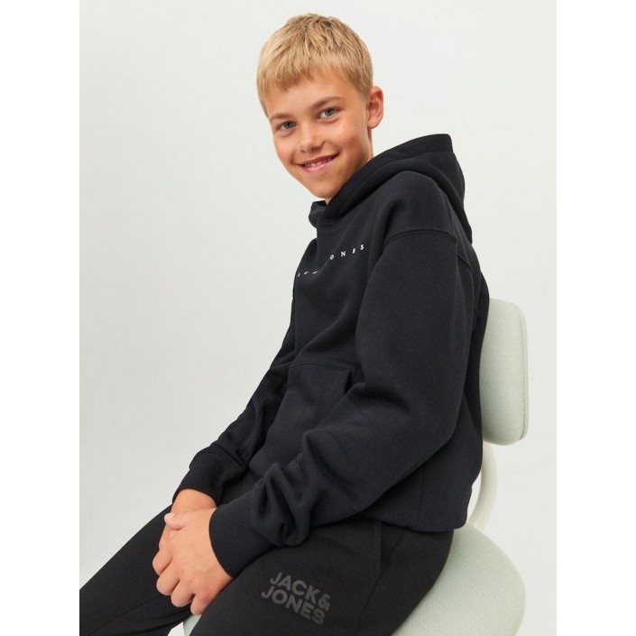 jack en jones boys JJESTAR JJ SWEAT HOOD NOOS JNR Black/LOOSE | Freewear JJESTAR JJ SWEAT HOOD NOOS JNR - www.freewear.nl - Freewear