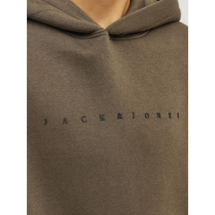 jack en jones boys JJESTAR JJ SWEAT HOOD NOOS JNR Canteen/LOOSE | Freewear JJESTAR JJ SWEAT HOOD NOOS JNR - www.freewear.nl - Freewear