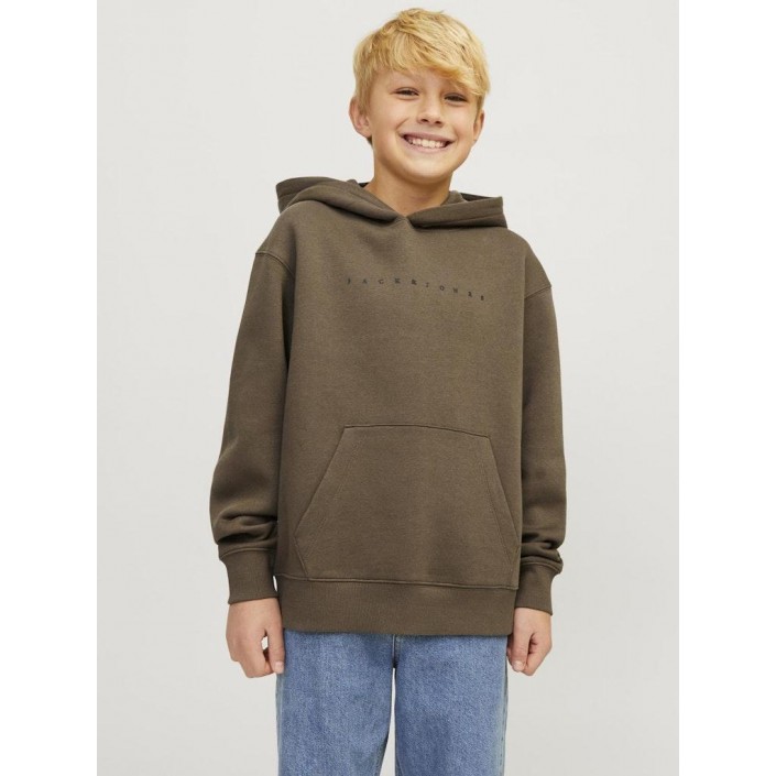 jack en jones boys JJESTAR JJ SWEAT HOOD NOOS JNR Canteen/LOOSE | Freewear JJESTAR JJ SWEAT HOOD NOOS JNR - www.freewear.nl - Freewear