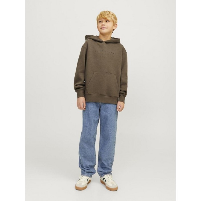 jack en jones boys JJESTAR JJ SWEAT HOOD NOOS JNR Canteen/LOOSE | Freewear JJESTAR JJ SWEAT HOOD NOOS JNR - www.freewear.nl - Freewear