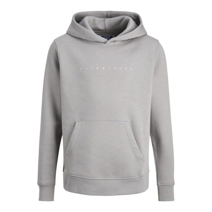 jack en jones boys JJESTAR JJ SWEAT HOOD NOOS JNR Ultimate Grey/White | Freewear JJESTAR JJ SWEAT HOOD NOOS JNR - www.freewear.nl - Freewear