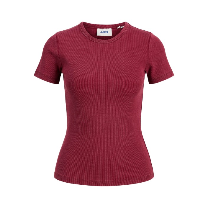 JACK&JONES ORIGINALS JXFRANKIE WASH SS STR TEE JRS NOOS Cabernet | Freewear JXFRANKIE WASH SS STR TEE JRS NOOS - www.freewear.nl - Freewear