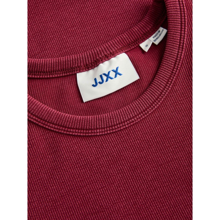 JACK&JONES ORIGINALS JXFRANKIE WASH SS STR TEE JRS NOOS Cabernet | Freewear JXFRANKIE WASH SS STR TEE JRS NOOS - www.freewear.nl - Freewear