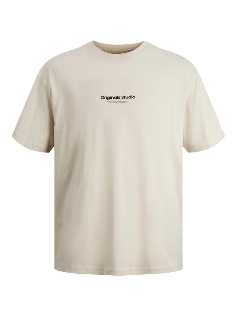 Jack & Jones T-shirt Jorvesterbro Tee Ss Crew Neck Noos 12240121 Moonbeam Mannen Maat - XL