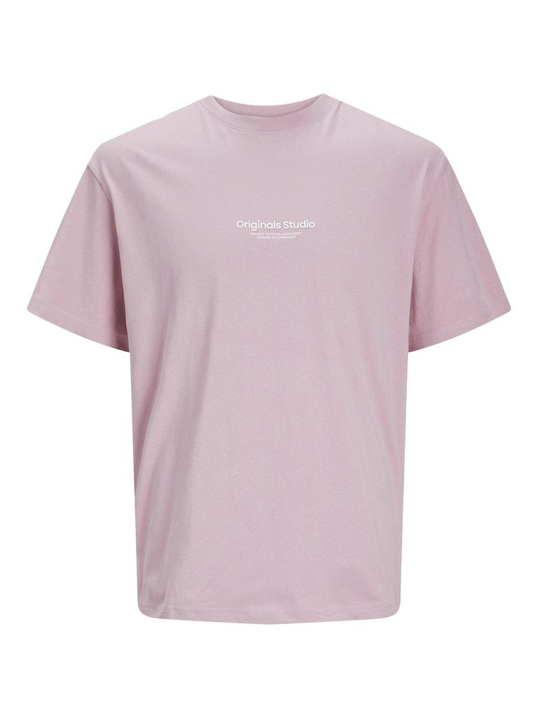 Jack & Jones T-shirt Jorvesterbro Tee Ss Crew Neck Noos 12240121 Pink Nectar Mannen Maat - M
