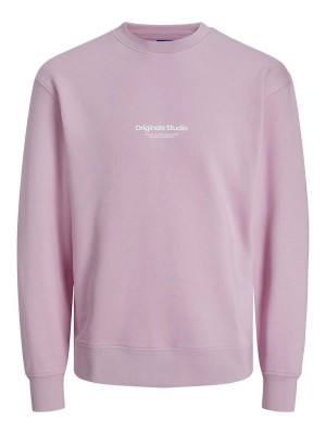 JACK&JONES ORIGINALS JORVESTERBRO SWEAT CREW NECK NOOS Pink Nectar | Freewear