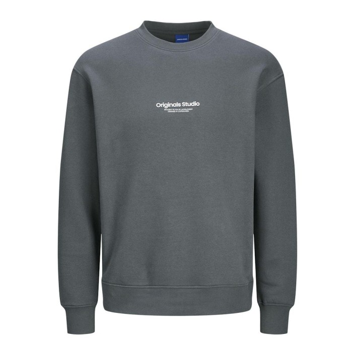 JACK&JONES ORIGINALS JORVESTERBRO SWEAT CREW NECK NOOS Iron Gate | Freewear JORVESTERBRO SWEAT CREW NECK NOOS - www.freewear.nl - Freewear