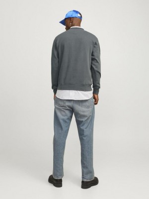 JACK&JONES ORIGINALS JORVESTERBRO SWEAT CREW NECK NOOS Iron Gate | Freewear JORVESTERBRO SWEAT CREW NECK NOOS - www.freewear.nl - Freewear