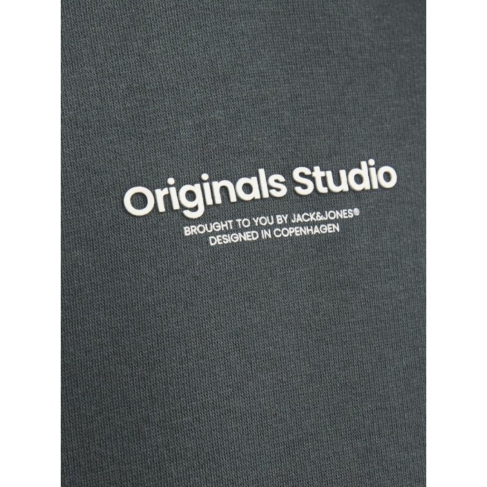 jack en jones boys JORVESTERBRO SWEAT HOOD NOOS JNR Forest River/LOOSE | Freewear JORVESTERBRO SWEAT HOOD NOOS JNR - www.freewear.nl - Freewear