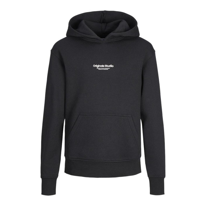 jack en jones boys JORVESTERBRO SWEAT HOOD NOOS JNR Black/LOOSE | Freewear JORVESTERBRO SWEAT HOOD NOOS JNR - www.freewear.nl - Freewear