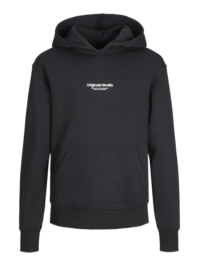 JACK & JONES JUNIOR JORVESTERBRO SWEAT HOOD NOOS JNR Jongens Trui - Black - Maat 140