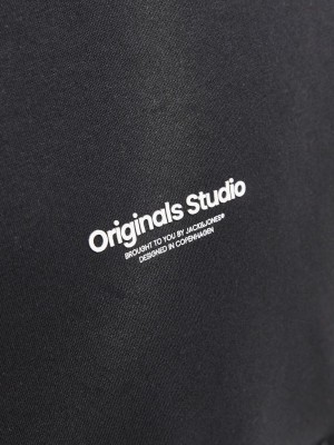 jack en jones boys JORVESTERBRO SWEAT HOOD NOOS JNR Black/LOOSE | Freewear JORVESTERBRO SWEAT HOOD NOOS JNR - www.freewear.nl - Freewear