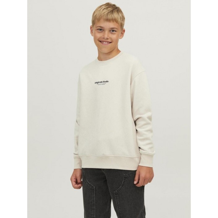 jack en jones boys JORVESTERBRO SWEAT CREW NECK NOOS J: Moonbeam/LOOSE | Freewear JORVESTERBRO SWEAT CREW NECK NOOS J: - www.freewear.nl - Freewear