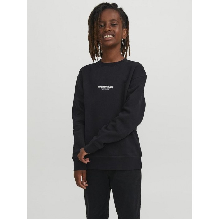 jack en jones boys JORVESTERBRO SWEAT CREW NECK NOOS J: Black/LOOSE | Freewear JORVESTERBRO SWEAT CREW NECK NOOS J: - www.freewear.nl - Freewear