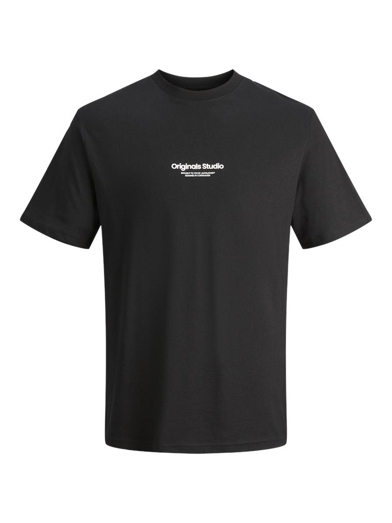 JACK & JONES JUNIOR JORVESTERBRO TEE SS CREW NECK NOOS JNR Jongens T-shirt - Black - Maat 164