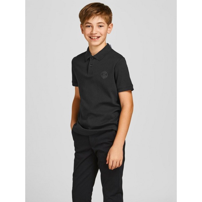 jack en jones boys JCOJERSEY CHEST LOGO POLO SS JNR Black | Freewear JCOJERSEY CHEST LOGO POLO SS JNR - www.freewear.nl - Freewear