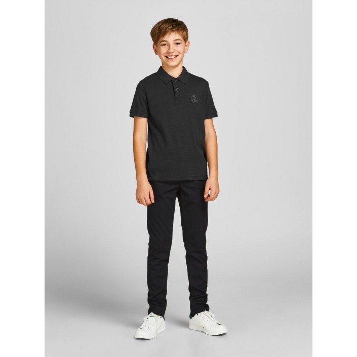 jack en jones boys JCOJERSEY CHEST LOGO POLO SS JNR Black | Freewear JCOJERSEY CHEST LOGO POLO SS JNR - www.freewear.nl - Freewear