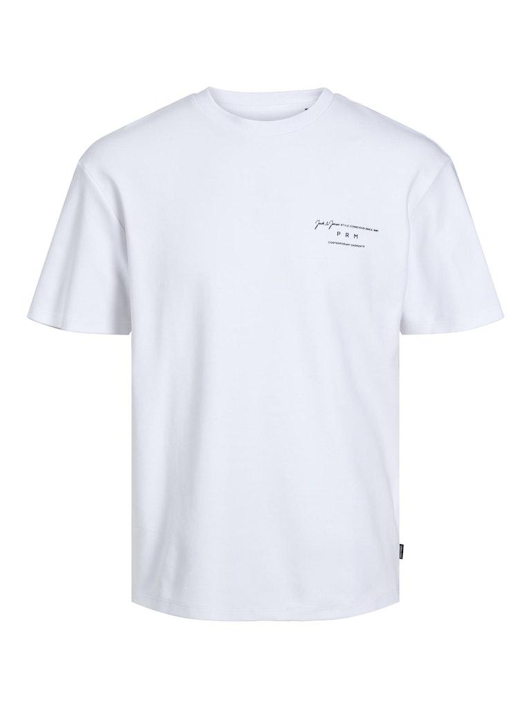 Jack & Jones T-shirt Jprblasanchez Branding Tee Crew Nec 12245400 Bright White Mannen Maat - L