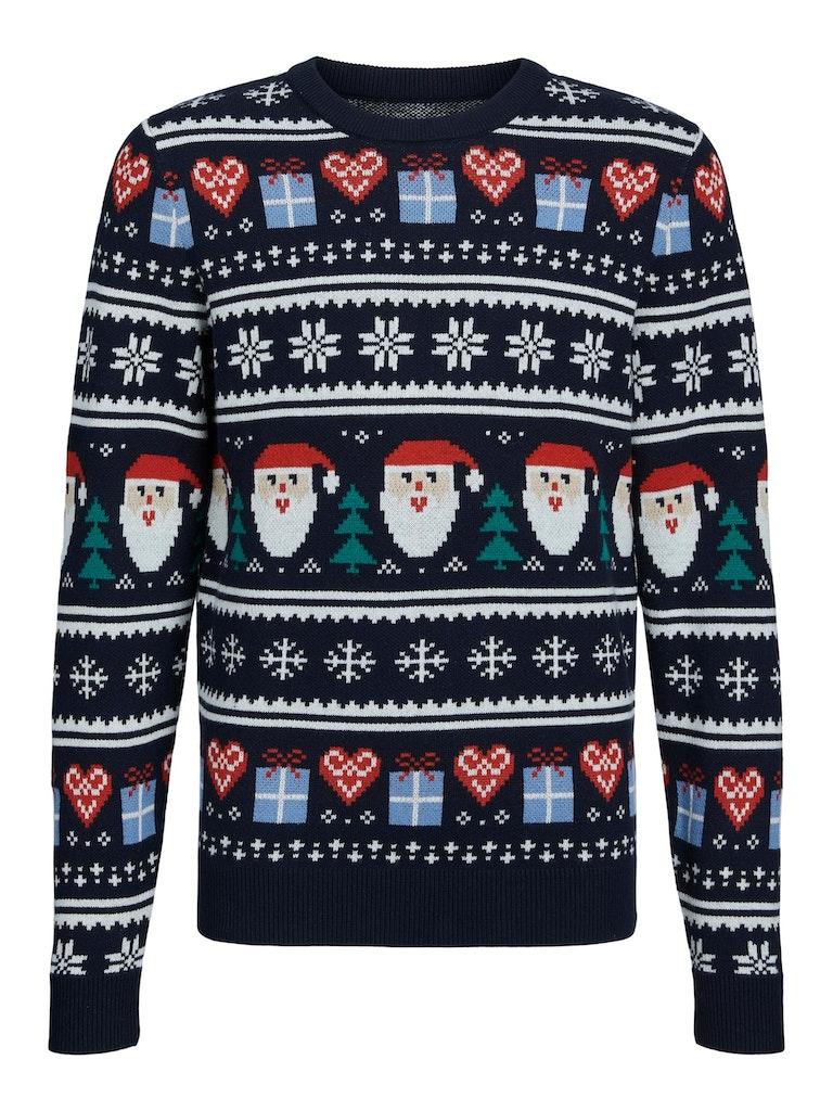 jack en jones boys Jorfestive Xmas Knit Crew Neck Jnr