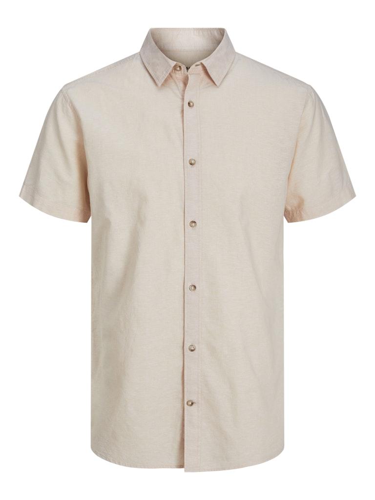 Jack and Jones Jjesummer Linen Blend Shirt Ss Sn