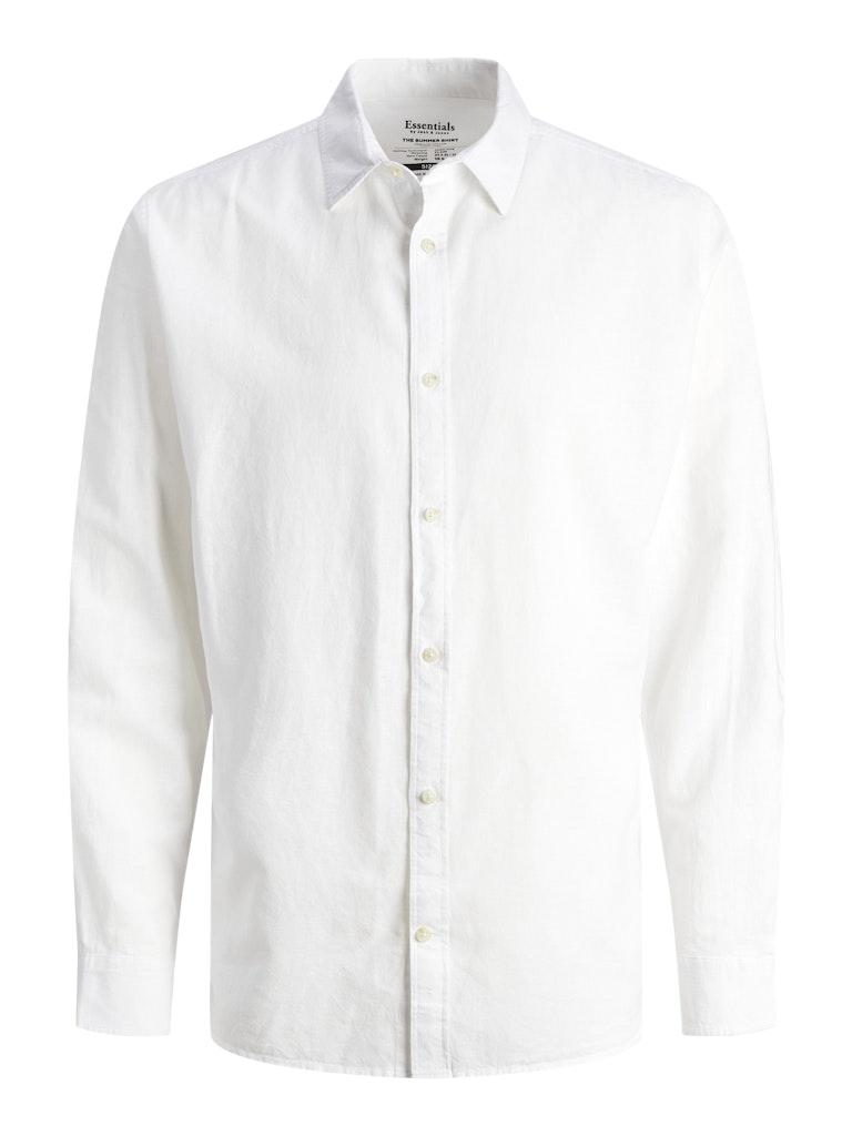 Jack and Jones Jjesummer Linen Blend Shirt Ls Sn