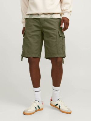 JACK&JONES ORIGINALS JPSTCOLE BARKLEY CARGO SHORTS MID S: Olive Night | Freewear JPSTCOLE BARKLEY CARGO SHORTS MID S: - www.freewear.nl - Freewear