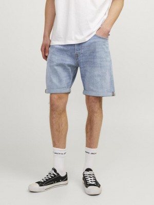 JACK&JONES INTELLIGENCE JJICHRIS JJWOOD SHORTS GE 515 SN Blue Denim | Freewear JJICHRIS JJWOOD SHORTS GE 515 SN - www.freewear.nl - Freewear