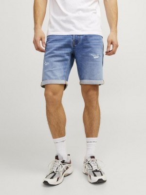 JACK&JONES INTELLIGENCE JJIRICK JJICON SHORTS GE 709 I.K SS: Blue Denim | Freewear JJIRICK JJICON SHORTS GE 709 I.K SS: - www.freewear.nl - Freewear