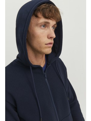 Jack & Jones:JACK&JONES ESSENTIALS JJEBRADLEY SWEAT ZIP HOOD NOOS Navy Blazer | Freewear JJEBRADLEY SWEAT ZIP HOOD NOOS - www.freewear.nl - Freewear