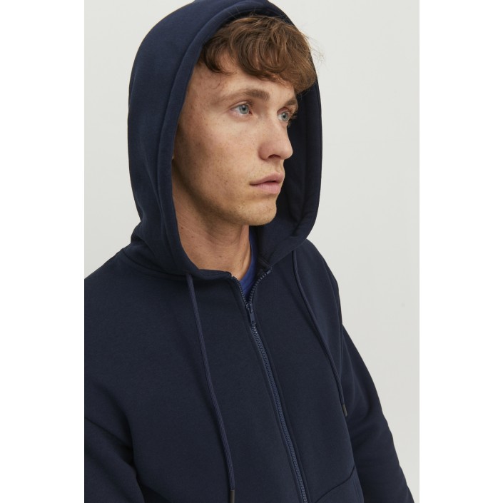 Jack & Jones:JACK&JONES ESSENTIALS JJEBRADLEY SWEAT ZIP HOOD NOOS Navy Blazer | Freewear JJEBRADLEY SWEAT ZIP HOOD NOOS - www.freewear.nl - Freewear