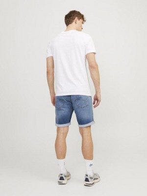 JACK&JONES INTELLIGENCE JJIRICK JJICON SHORTS GE 381 I.K SS: Blue Denim | Freewear JJIRICK JJICON SHORTS GE 381 I.K SS: - www.freewear.nl - Freewear