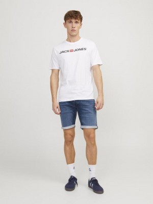 JACK&JONES INTELLIGENCE JJIRICK JJICON SHORTS GE 341 I.K SS: Blue Denim | Freewear JJIRICK JJICON SHORTS GE 341 I.K SS: - www.freewear.nl - Freewear