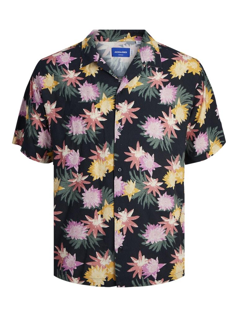 Jack & Jones Luke Tampa Aop Shirt Mannen,Unisex op kleur zwart, Maat XXL