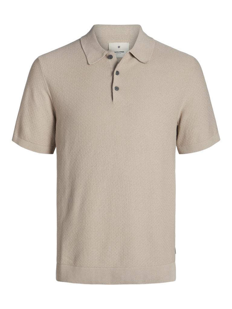 Jack & Jones Poloshirt Jprblusandri Knit Polo Sn 12251008 Fields Of Rye Mannen Maat - XXL
