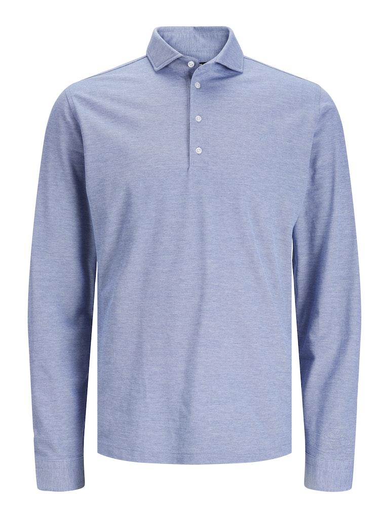 Jack & Jones Overhemd Jprblarian Pique Tunic Shirt L/s Sm 12251118 Faded Denim/slim Fit Mannen Maat - M